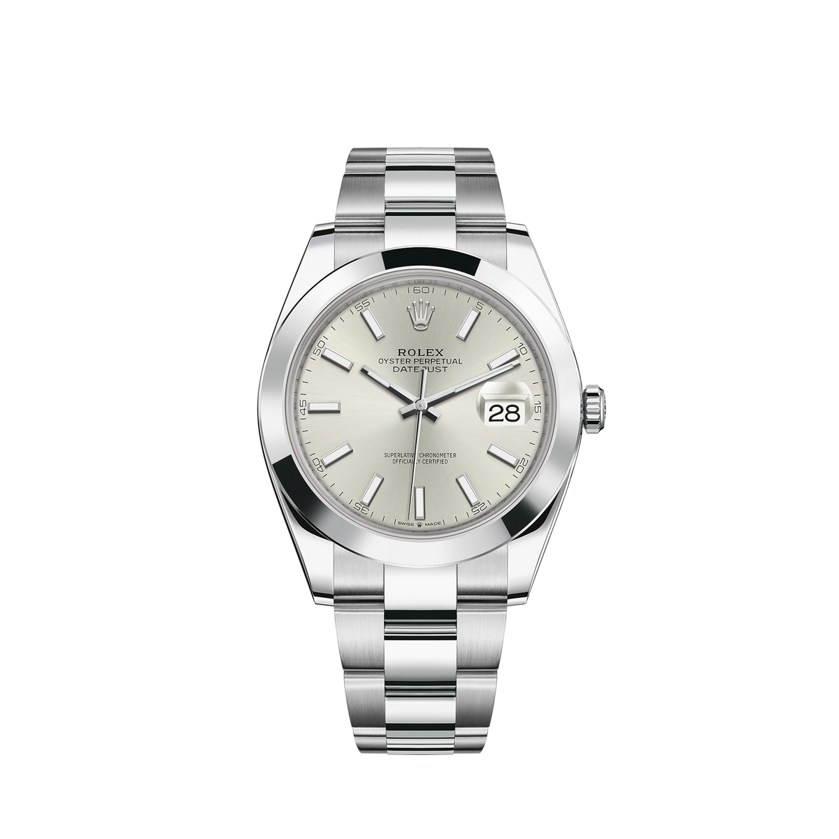 126300-0003 Rolex Datejust Oyster Sliver Dial 41mm