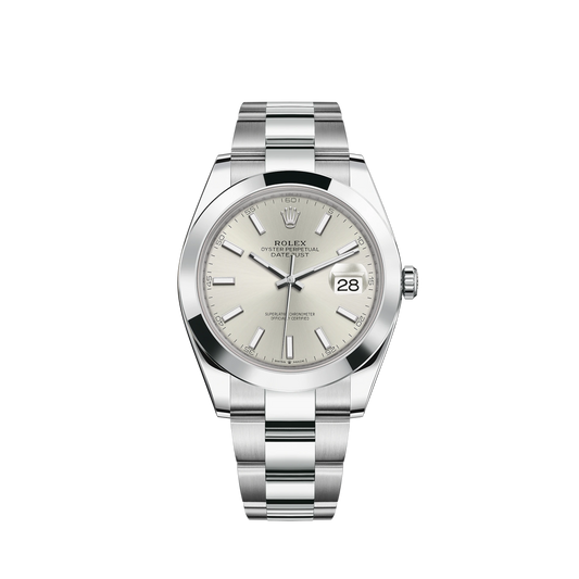 126300-0003 Rolex Datejust Oyster Sliver Dial 41mm
