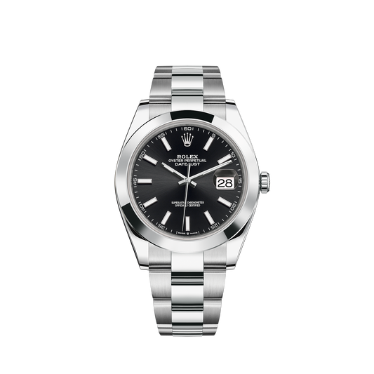 126300-0011 Rolex Datejust Oyster Black Dial 41mm