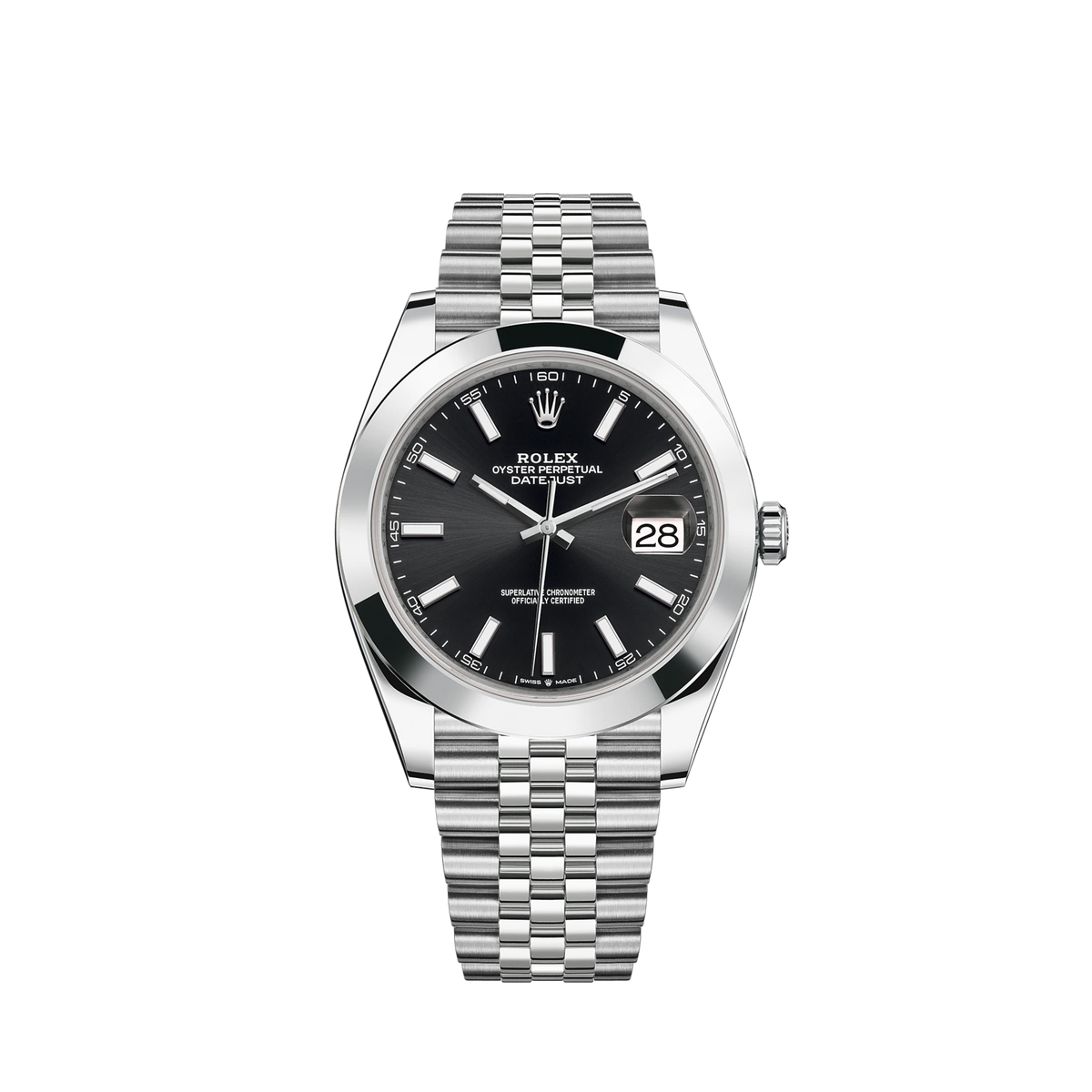 126300-0012 Rolex Datejust Jubilee Black Dial 41mm