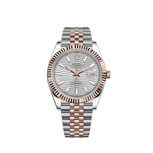 126331-0018 Rolex Datejust Fluted Grey Dial 41mm
