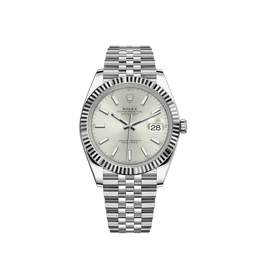 126334-0004 Rolex Datejust Jubilee Silver Dial 41mm