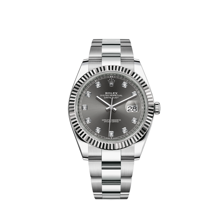 126334-0005 Rolex Datejust Grey Dial 41mm