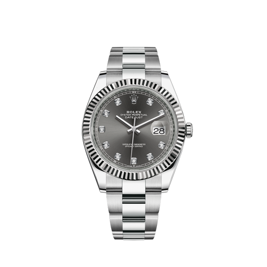 126334-0005 Rolex Datejust Grey Dial 41mm