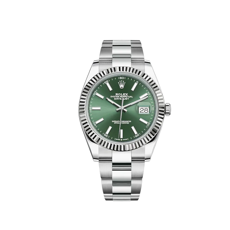 126334-0027 Rolex Datejust Green Dial 41mm