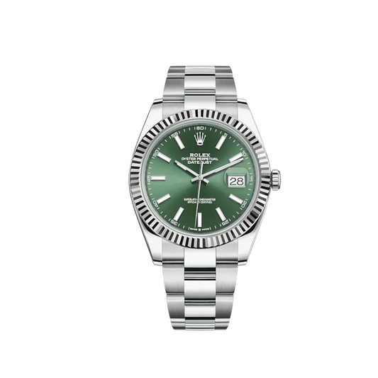 126334-0027 Rolex Datejust Green Dial 41mm