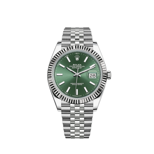 126334-0028 Rolex Datejust Green Dial 41mm