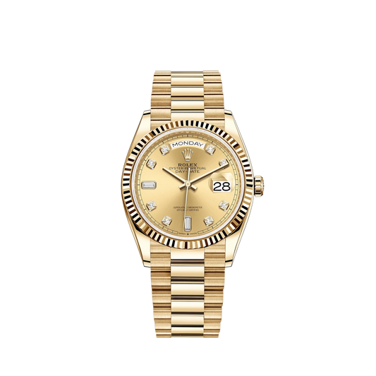 128238-0008 Rolex Day-Date Champ Diamonds Dial 36mm