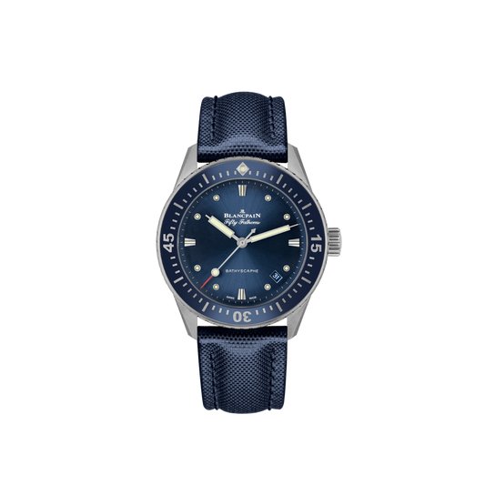 5100-1140-O52A Blancpain Fifty Fathoms Bathyscaphe Blue Dial 38mm