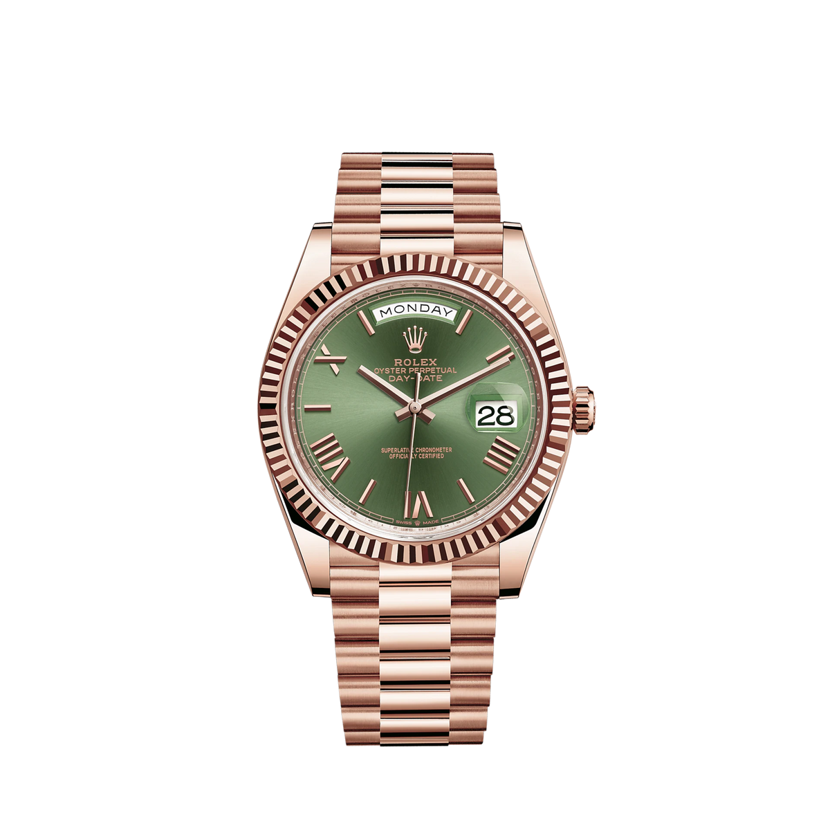 228235-0025 Rolex Day Date Green Dial 40mm
