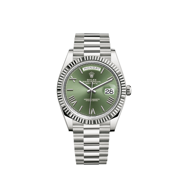 228239-0033 Rolex Day-Date Green Dial 40mm