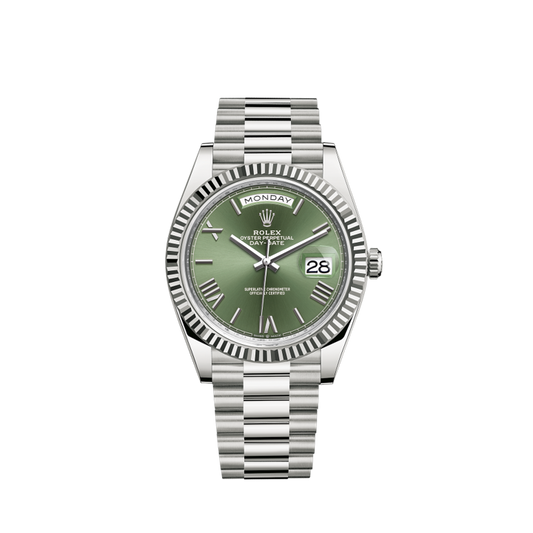 228239-0033 Rolex Day-Date Green Dial 40mm