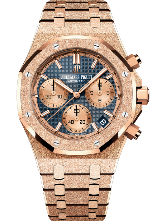 26239OR.GG.1224OR.01 Audemars Piguet Royal Oak Chronograph Blue Dial 41mm
