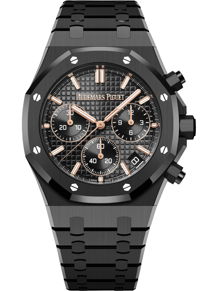 26240CE.OO.1225CE.01 Audemars Piguet Royal Oak Chronograph "50TH ANNIVERSARY" Black Dial 41mm