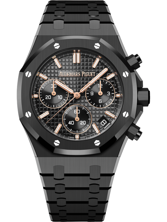 26240CE.OO.1225CE.01 Audemars Piguet Royal Oak Chronograph "50TH ANNIVERSARY" Black Dial 41mm