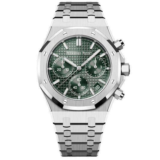 26240ST.OO.1320ST.04 Audemars Piguet Royal Oak Chronograph "50th Anniversary" Khaki Green Dial 41mm