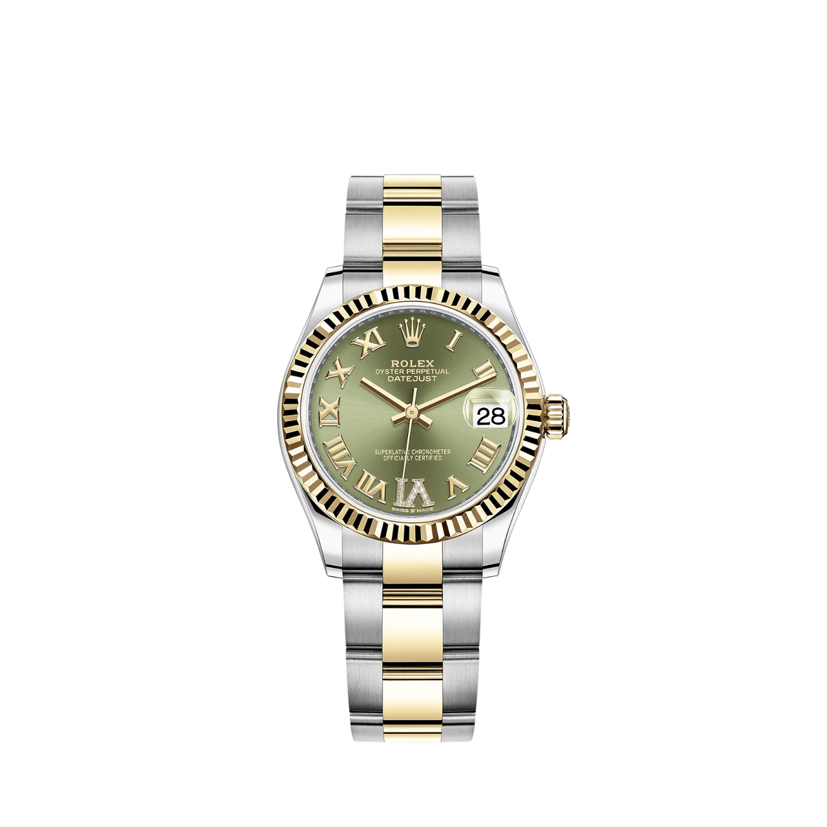 278273-0015 Rolex Datejust Green Dial 31mm