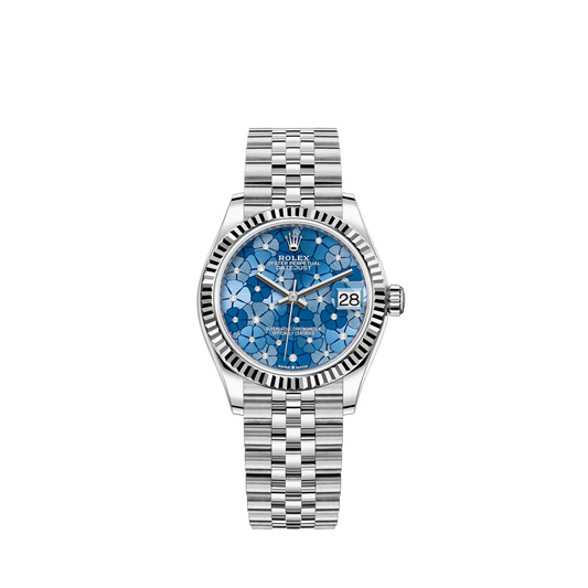 278274-0036 Rolex Datejust Jubilee Blue Floral Dial 31mm