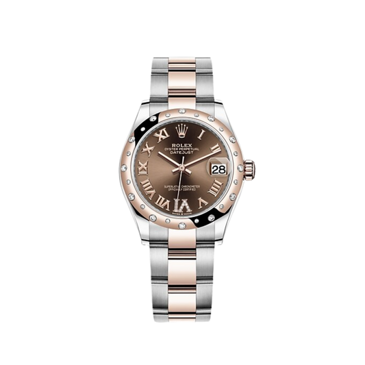 278341RBR-0003 Rolex Datejust Diamond Set Brown Dial 31mm