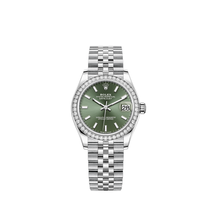 278384RBR-0022 Rolex Datejust Jubilee Green Dial 31mm