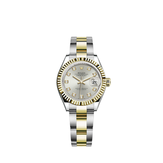 279173-0008 Rolex Lady Datejust Sliver Diamonds Dial 28mm