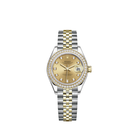 279383RBR-0011 Rolex Lady-Datejust Jubilee Diamonds Champ Dial 28mm