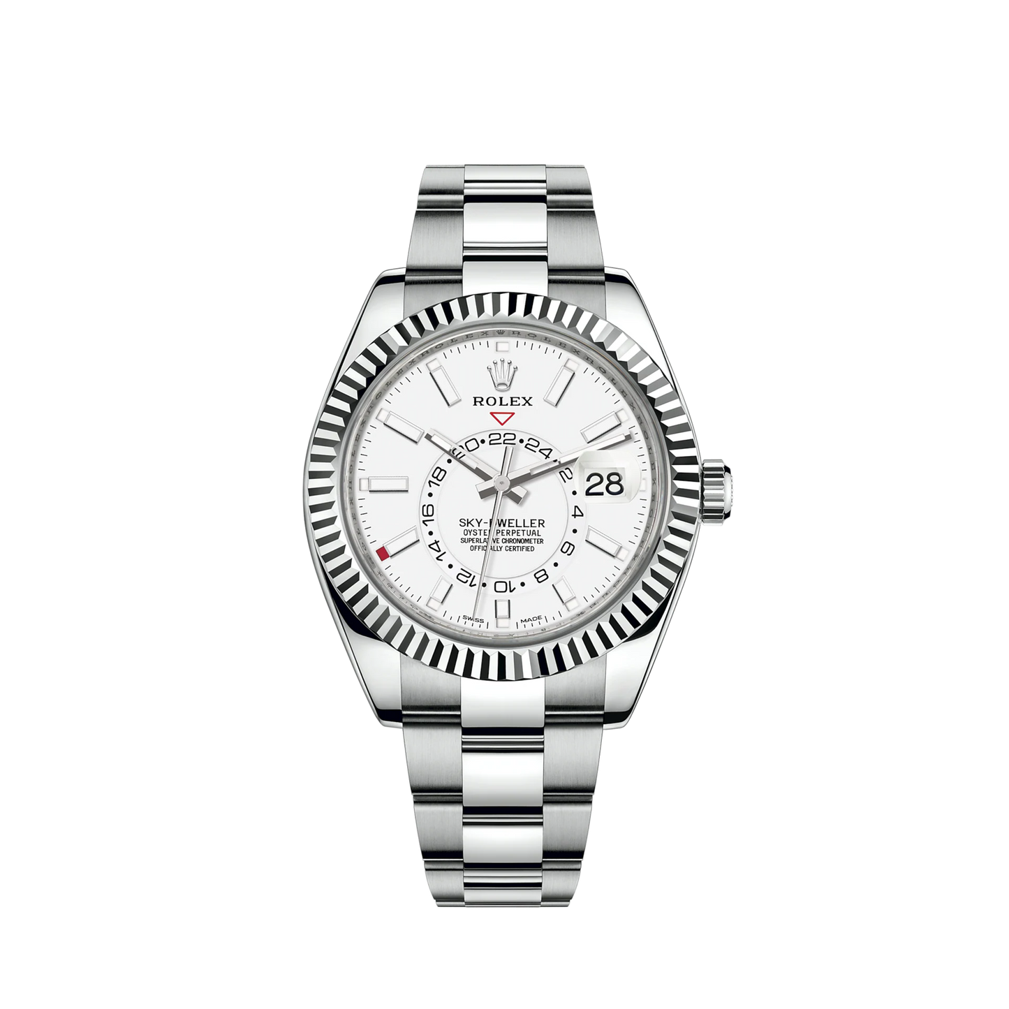 326934-0001 Rolex Sky-Dweller Oyster White Dial 42mm