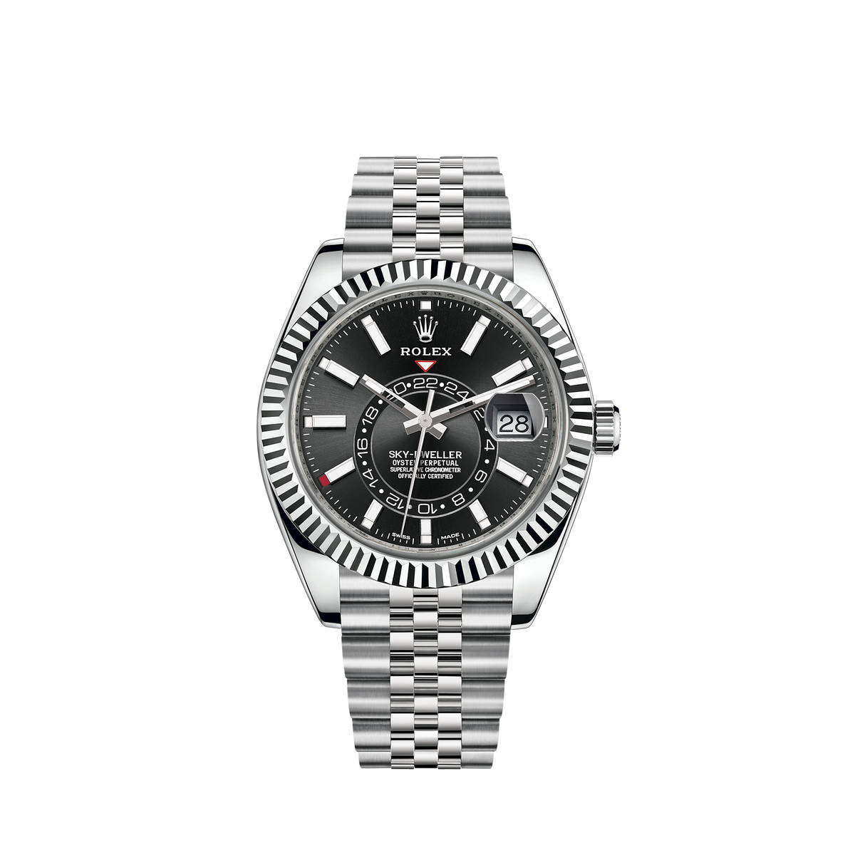 326934-0006 Rolex Sky Dweller Jubilee Black Dial 42mm