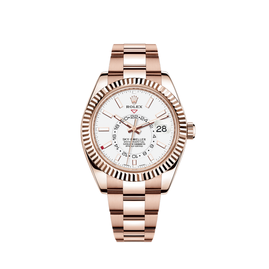 326935-0005 Rolex Oyster Sky Dweller White Dial 42mm
