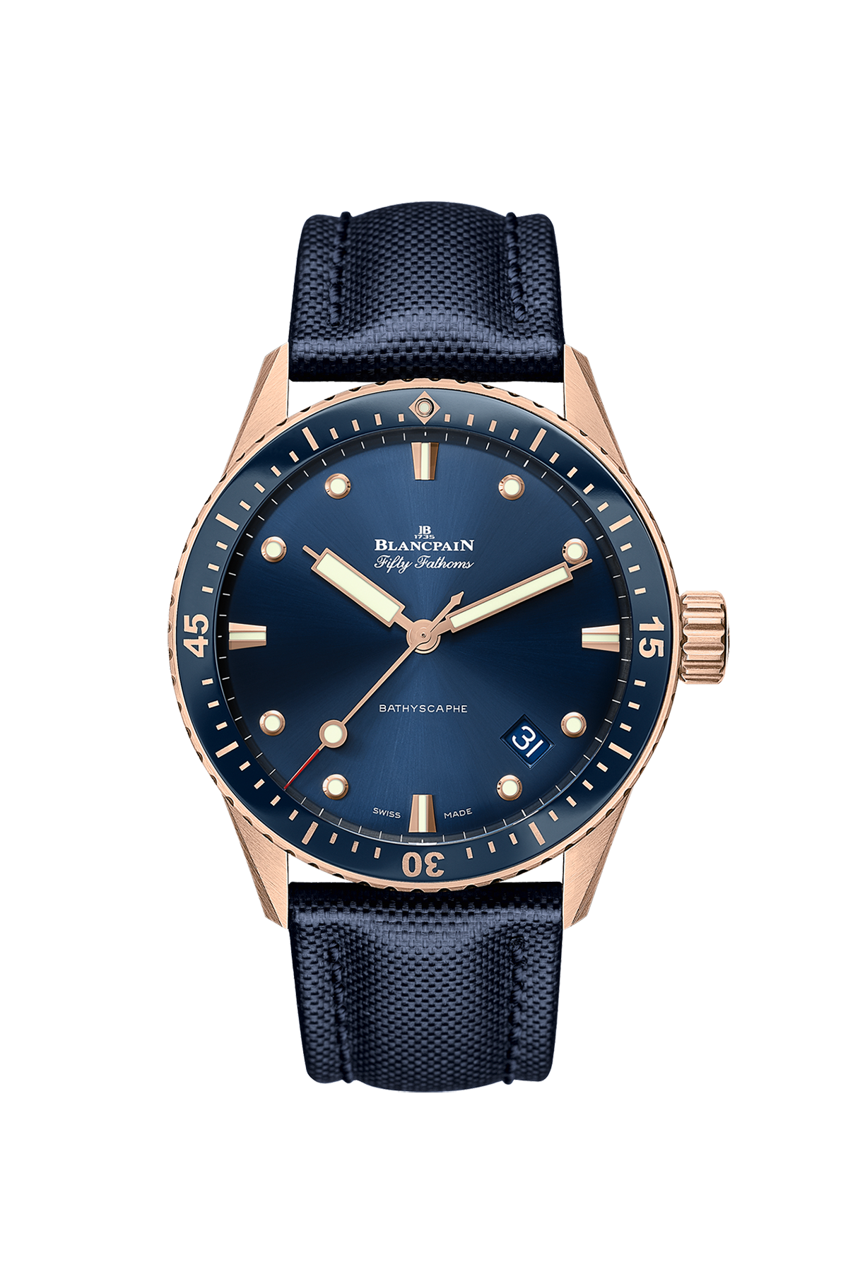 5000-36S40-O52A Blancpain Fifty Fathoms Bathyscaphe 43mm