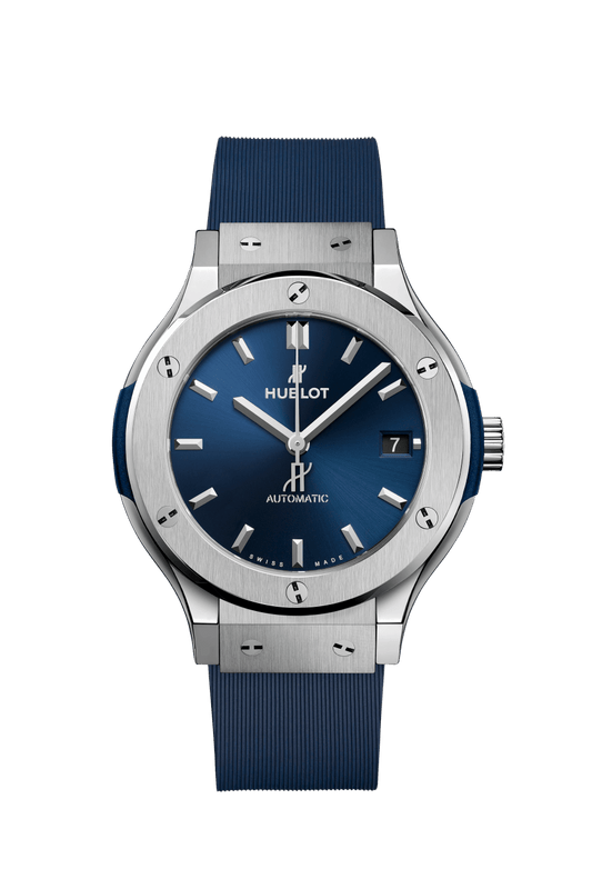 565.NX.7170.LR Hublot Classic Fusion Titanium Blue Dial 38mm