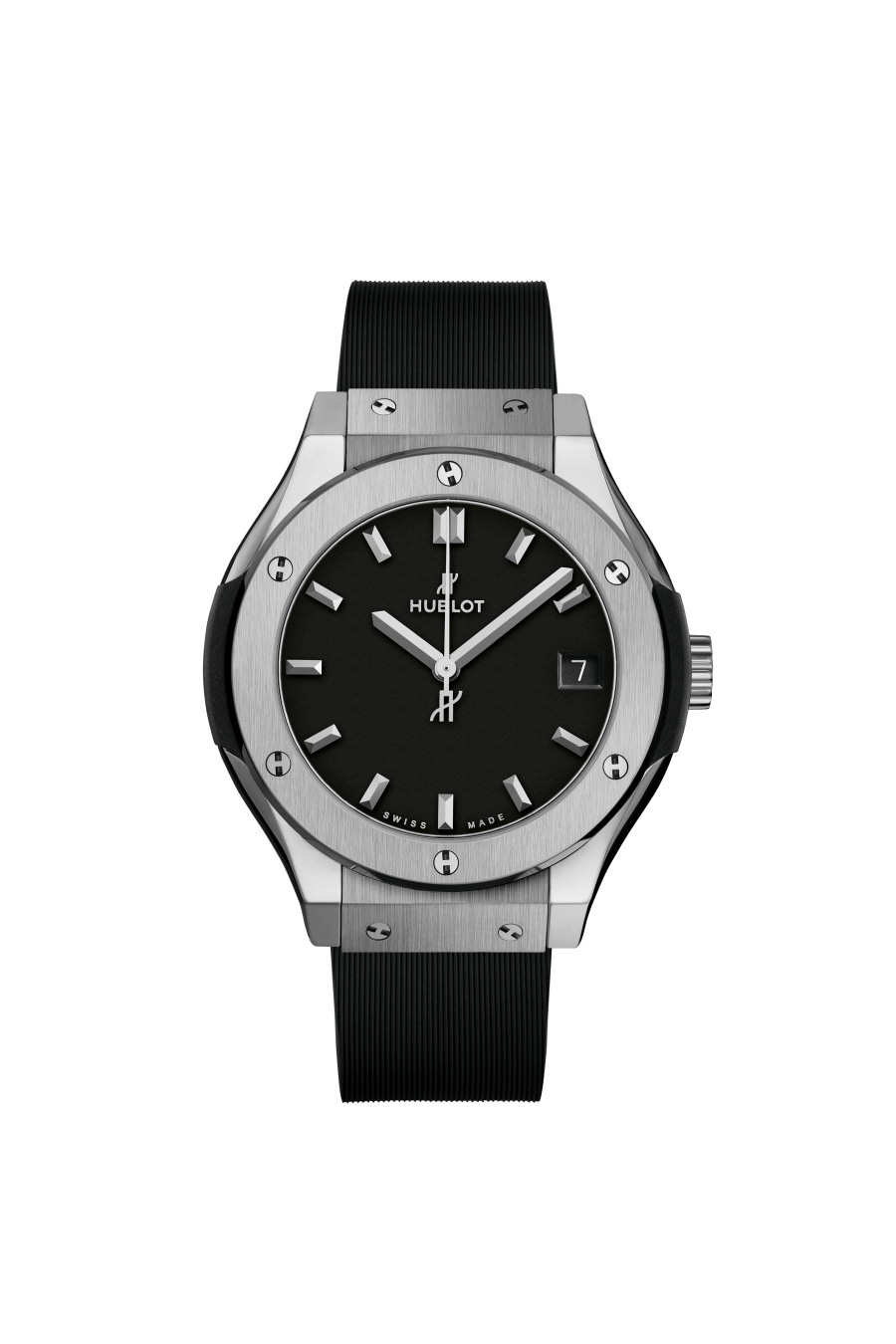 581.NX.1171.RX Hublot Classic Fusion Titanium Diamonds Black Dial 33mm