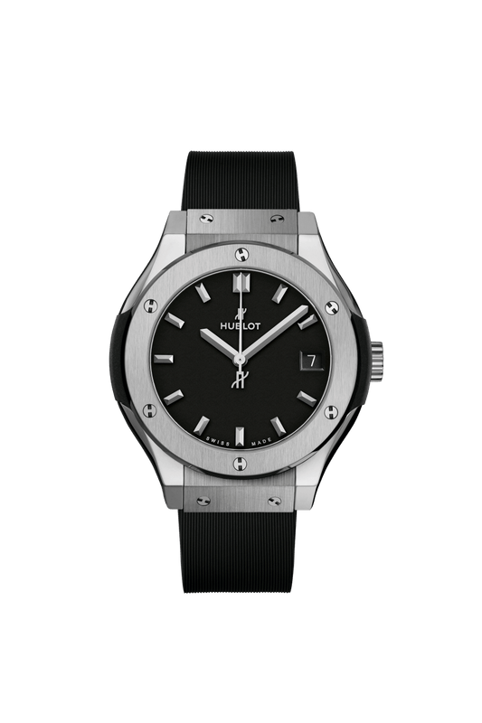 581.NX.1171.RX Hublot Classic Fusion Titanium Diamonds Black Dial 33mm