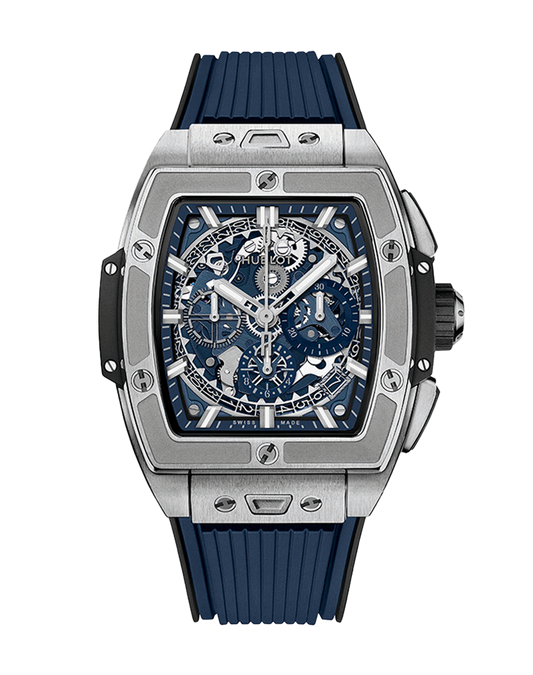 642.NL.7170.RX Hublot Spirit of Big Bang Titanium Blue Ceramic Sapphire Crystal Dial 42mm