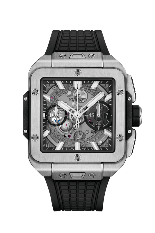 821.NX.0170.RX Hublot Square Bang Unico Titanium Sapphire Crystal Dial 42mm