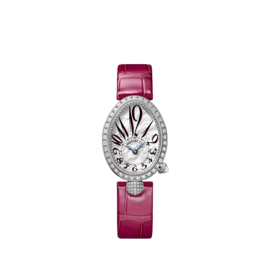 8928BB/5P/944/DD0D3L Breguet Reine de Naples White Mother of Pearl Dial 33 x 25mm