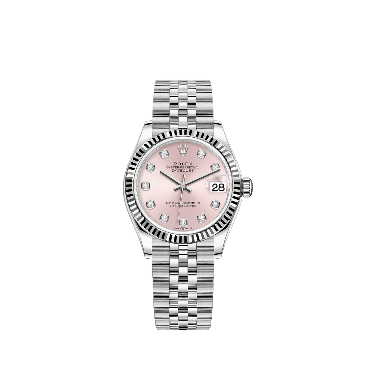 278274-0032 Rolex Datejust Jubilee Diamonds Pink Dial 31mm