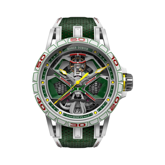 DBEX1006 Roger Dubuis Excalibur Spider Huracán Green Dial 45mm (Limited 88 pieces)