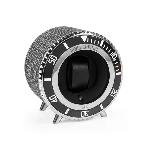 Watch Winder Sub Twin Sub Black Perfect Black Coated Canvas