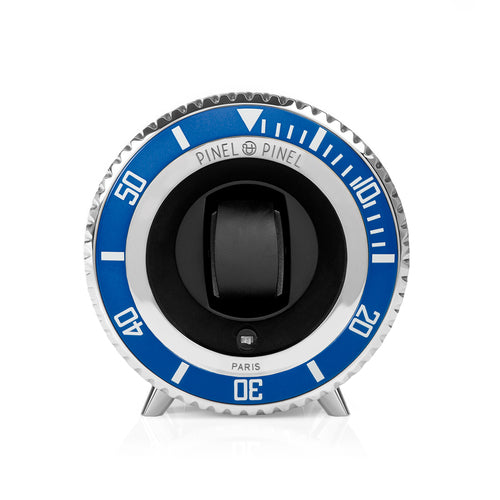 Watch Winder Sub Twin Sub Blue Azur Coated Canvas