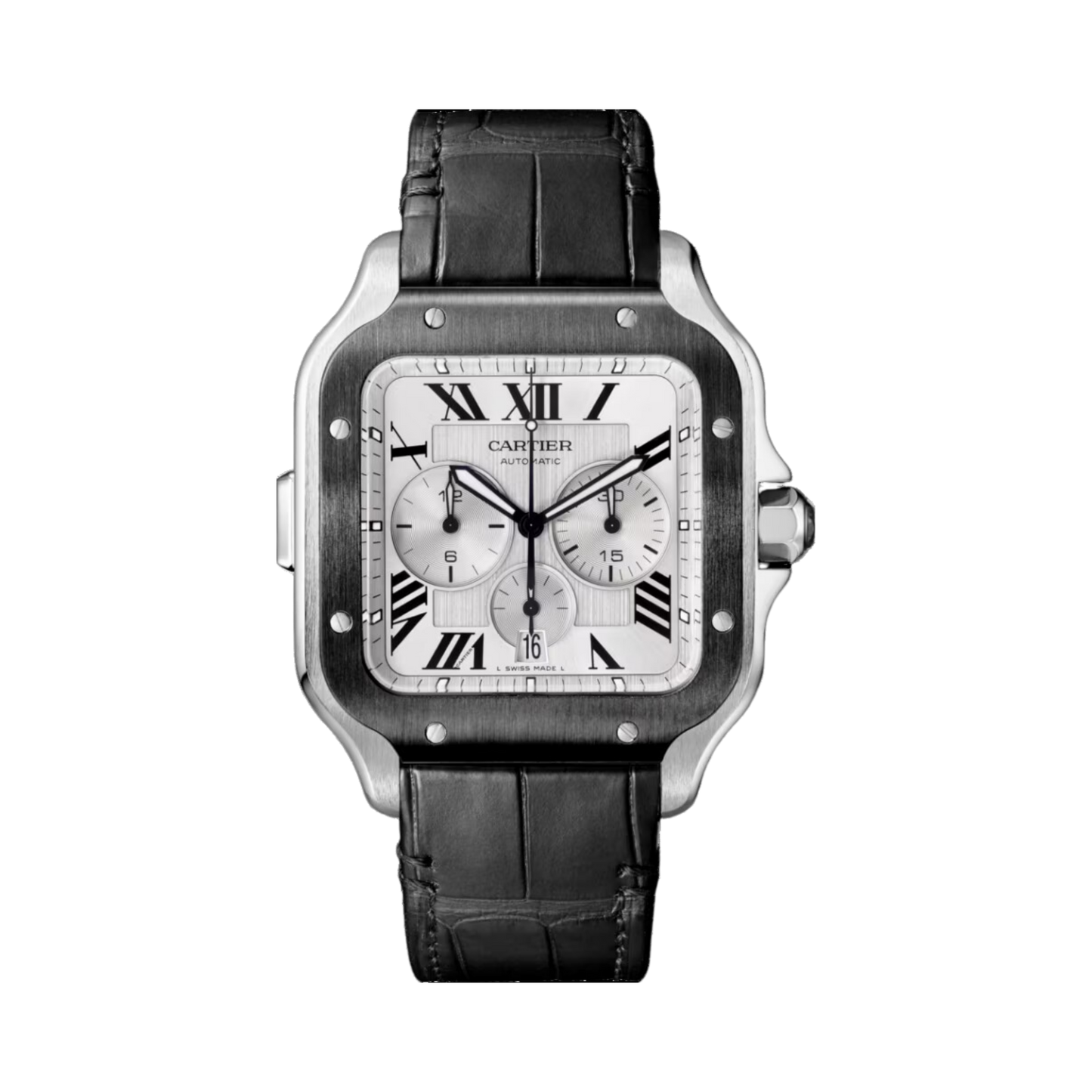WSSA0017 Cartier Santos de Cartier White Dial 43mm