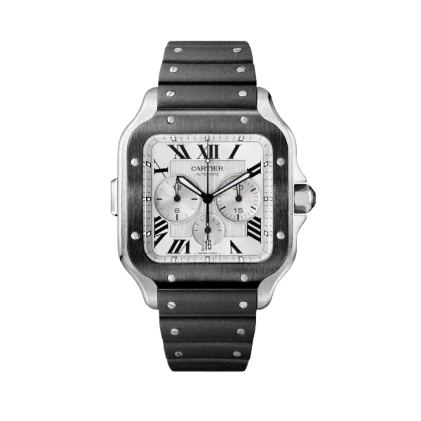 WSSA0017 Cartier Santos de Cartier White Dial 43mm