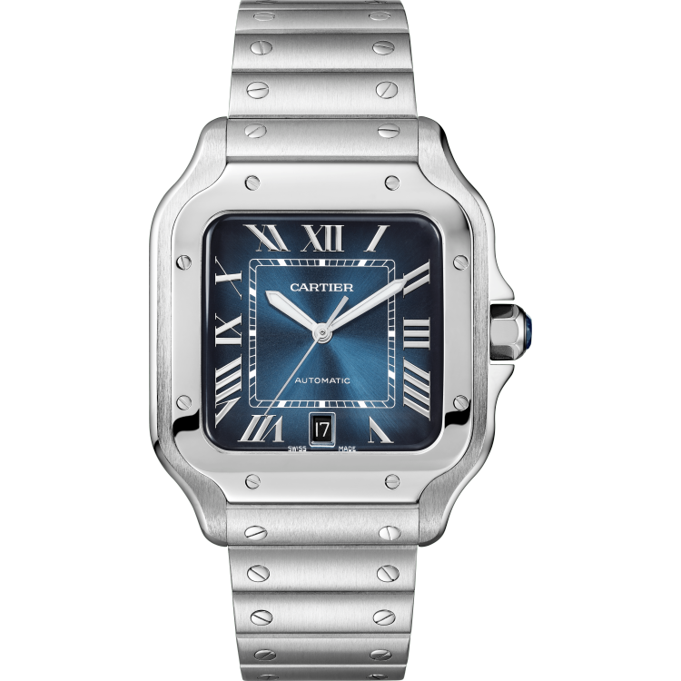 WSSA0030 Cartier Santos de Blue Dial 40mm