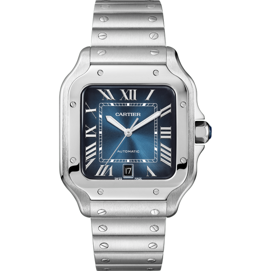 WSSA0030 Cartier Santos de Blue Dial 40mm