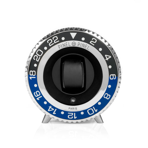 Watch Winder Gmt Twin Gmt Blue Blue Calfskin