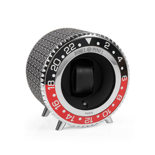 Watch Winder Gmt Twin Gmt Black Perfect Black Coated Canvas