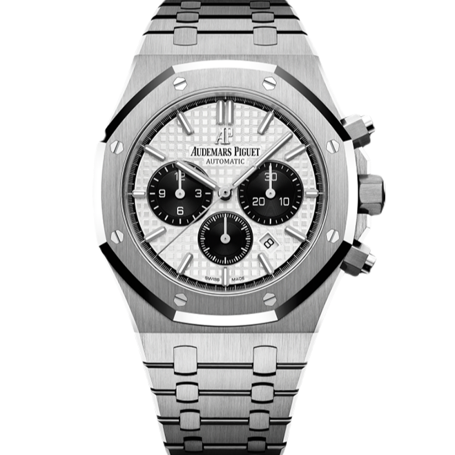 26331ST.OO.1220ST.03 Audemars Piguet Royal Oak Chronograpgh White Dial 42mm