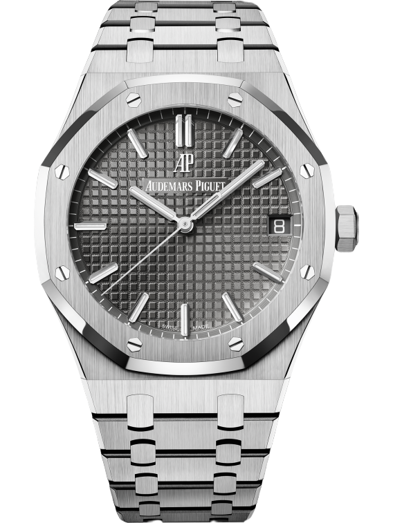 15500ST.OO.1220ST.02 Audemars Piguet Royal Oak Stainless Steel Grey Dial 41mm (Pre-Owned)